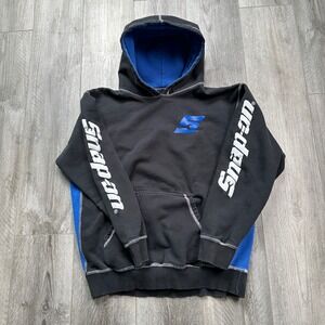 Snap-on Racing Black & Blue Hoodie  Sleeve Logo Men's M Racing CHOKO AUTHENTICS